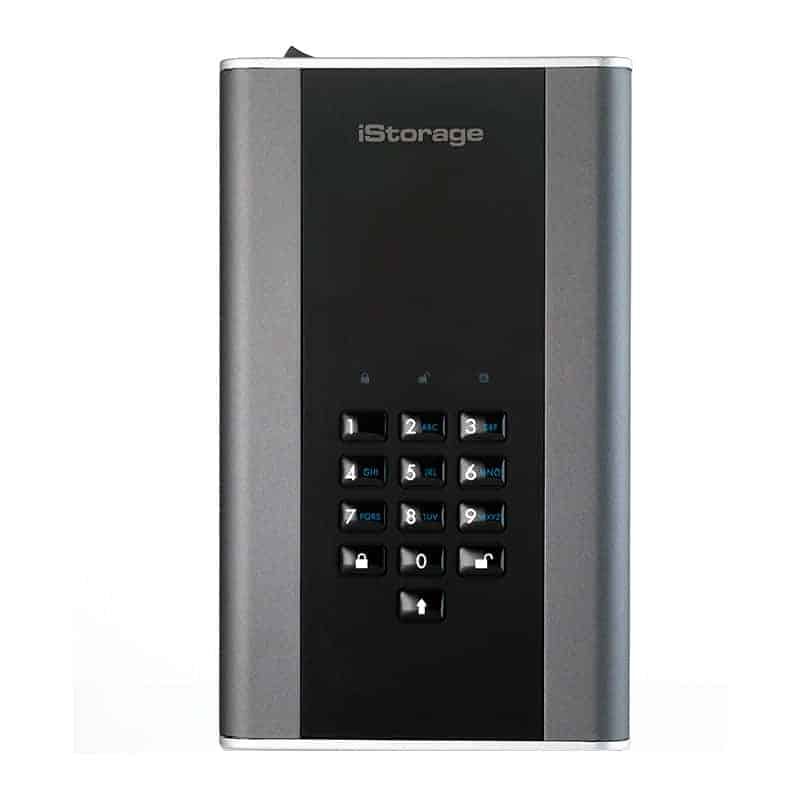 iStorage diskAshur2 DT2 10TB USB 3.1 Encrypted External HDD/Hard Drive